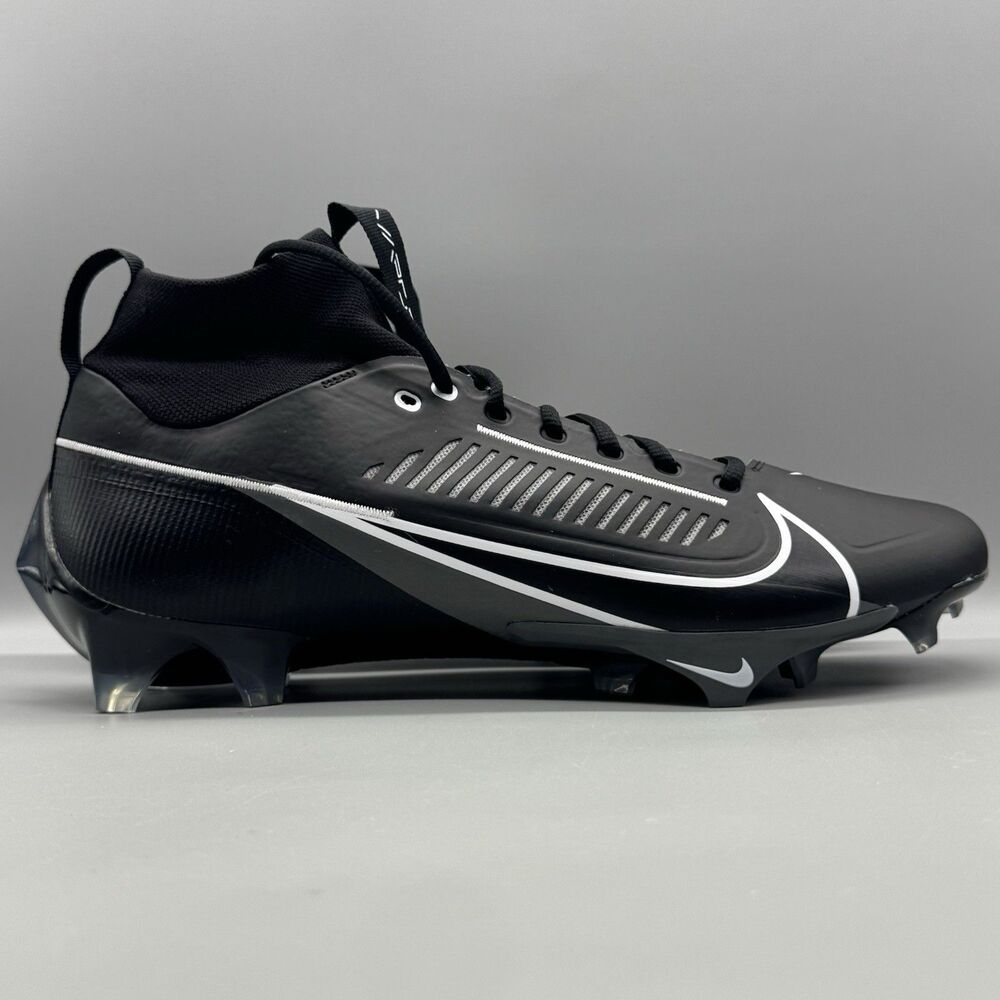 Nike Vapor Edge Pro 360 2 Black White Football Cleats Size 12.5 Men's DA5456-010